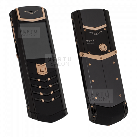 Телефон Vertu Ultimate Gold: классический черный с золотыми деталями