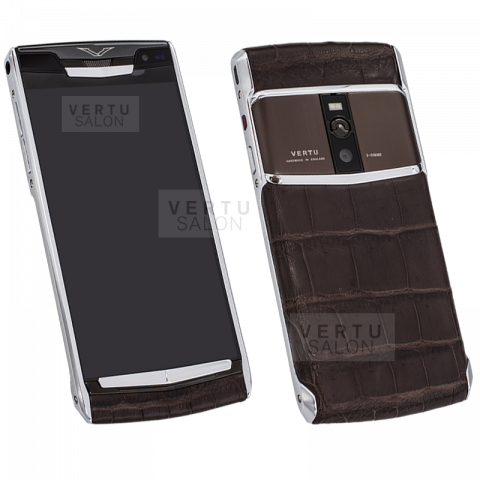 Купить смартфон Vertu в деловом дизайне: стильная модель в коже крокодила